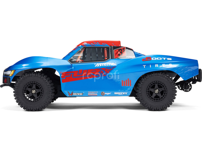 RC auto Arrma Fury 223S BLX 2WD 1:10 RTR DSC, modrá