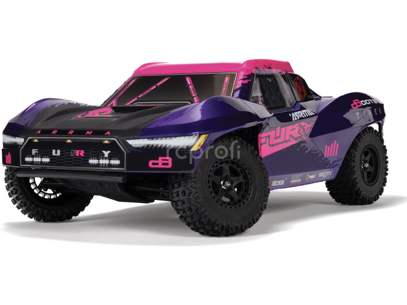 RC auto Arrma Fury 223S BLX 2WD 1:10 RTR DSC, modrá