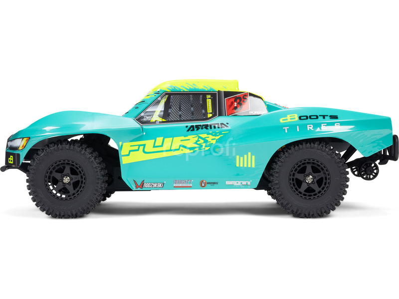 RC auto Arrma Fury 223S BLX 2WD 1:10 RTR DSC, zelené