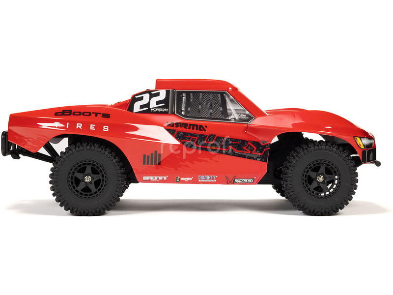 RC auto Arrma Fury Mega 550 1:10 RTR, červené