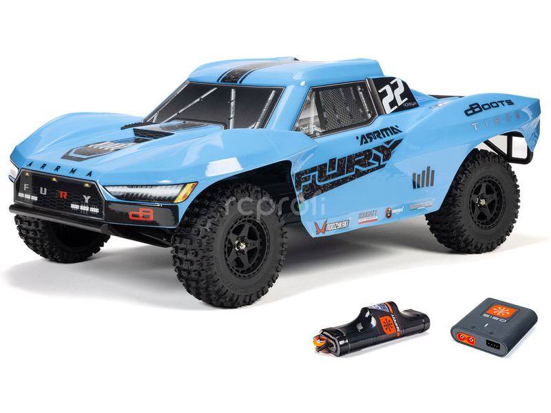 RC auto Arrma Fury Mega 550 1:10 RTR, červené