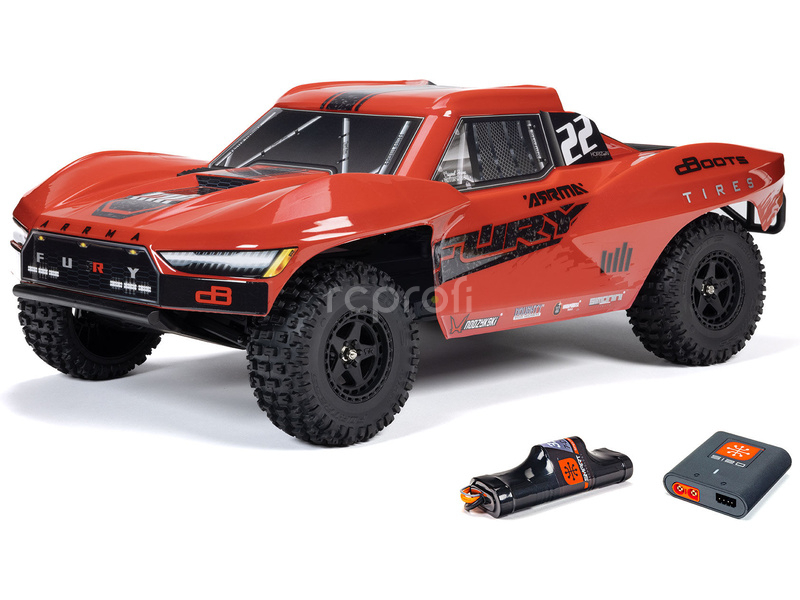 RC auto Arrma Fury Mega 550 1:10 RTR, modré