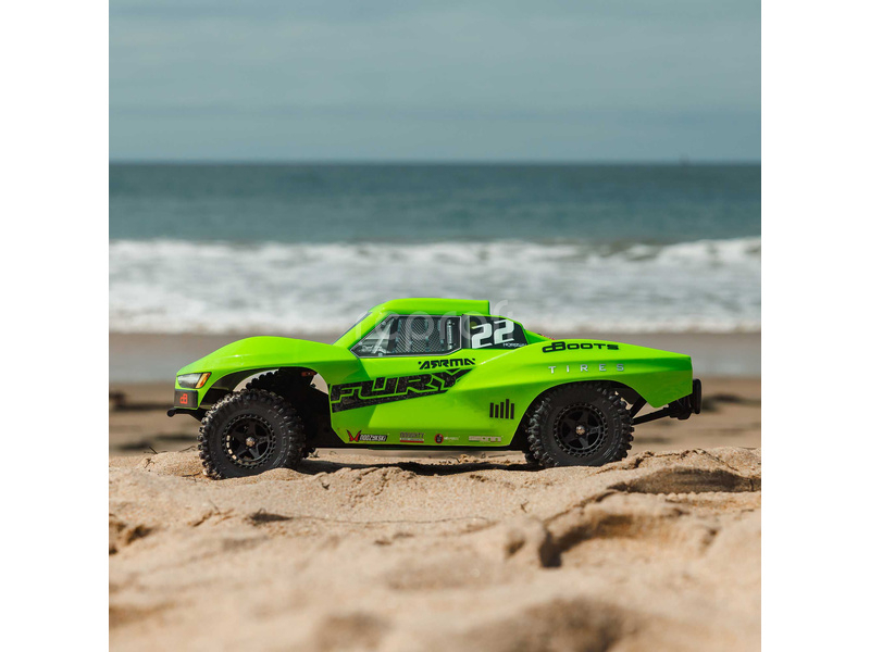 RC auto Arrma Fury Mega 550 1:10 RTR, zelená farba