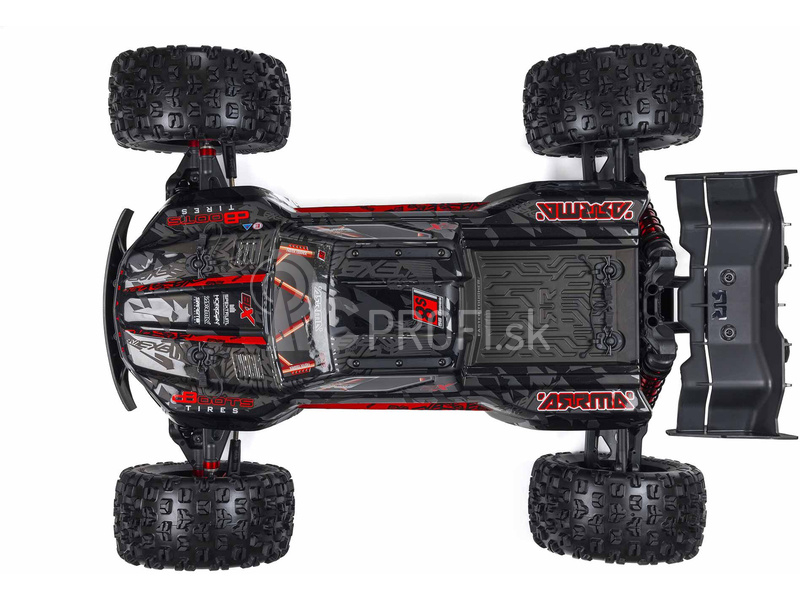 RC auto Arrma Kraton 8S BLX 1:5 4WD EXB RTR, čierne