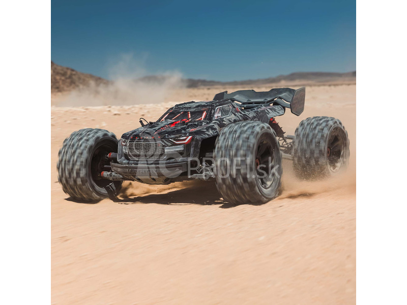 RC auto Arrma Kraton 8S BLX 1:5 4WD EXB RTR, čierne