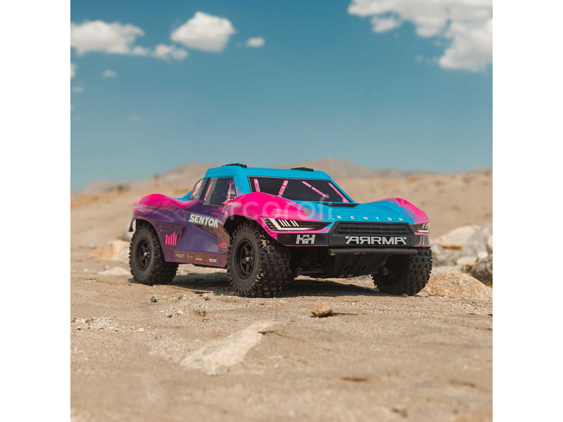 RC auto Arrma Senton 223S BLX 4WD 1:10 RTR DSC, modré