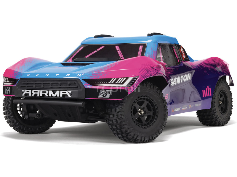 RC auto Arrma Senton 223S BLX 4WD 1:10 RTR DSC, modré