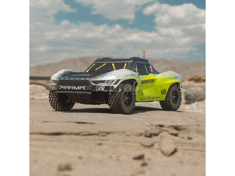 RC auto Arrma Senton 223S BLX 4WD 1:10 RTR DSC, žltá