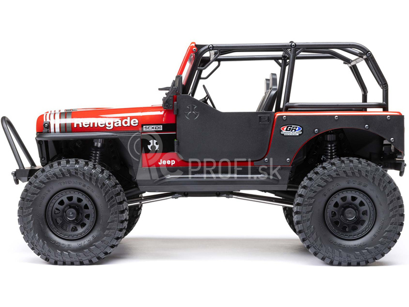 RC auto Axial SCX10 III Jeep CJ-7 1:10 4WD RTR, červené