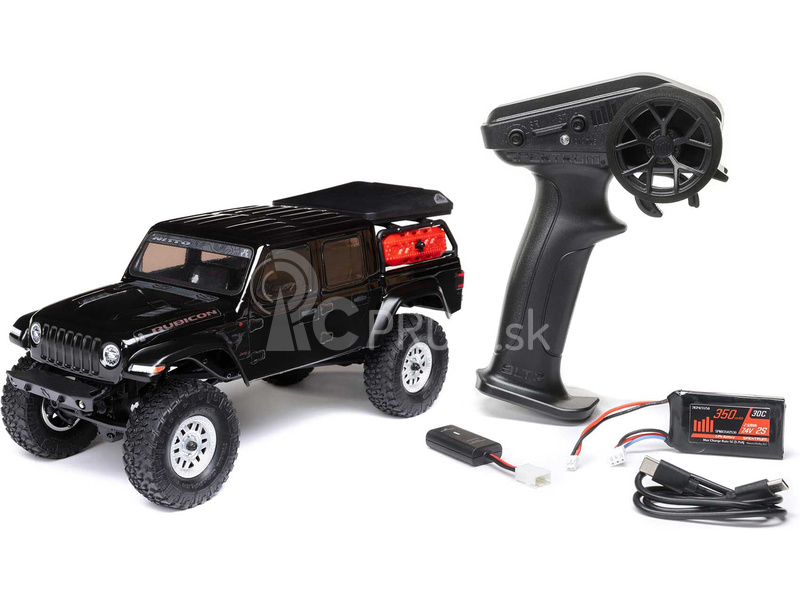 RC auto Axial SCX24 Jeep Gladiator 1:24 4WD RTR, čierne