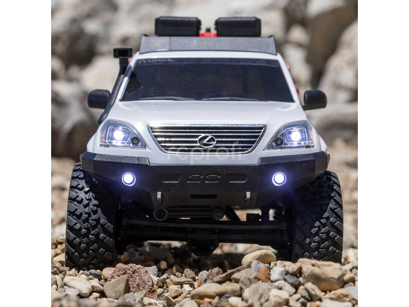 RC auto Axial SCX24 Lexus GX 470 1:24 4WD RTR, biele