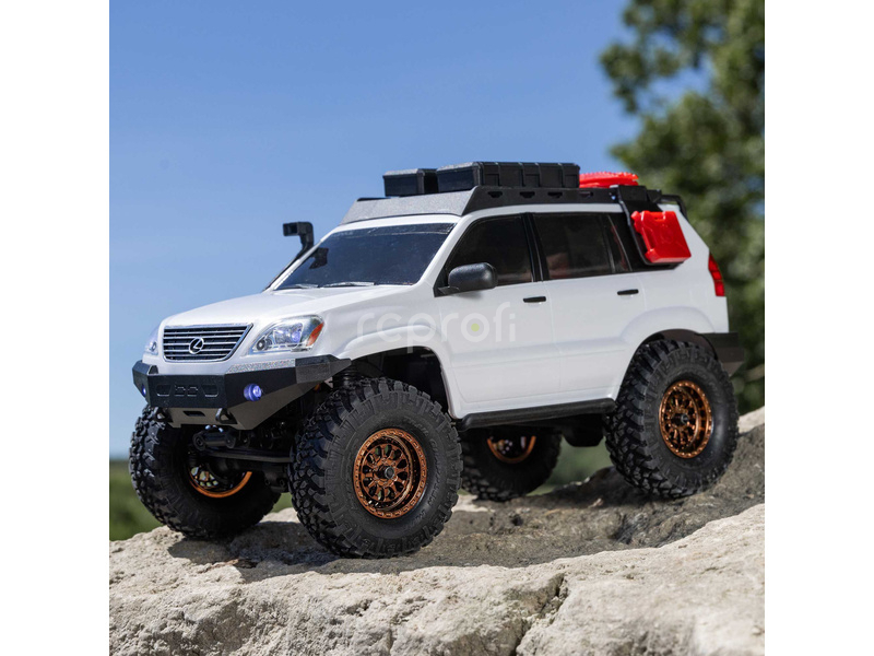 RC auto Axial SCX24 Lexus GX 470 1:24 4WD RTR, biele