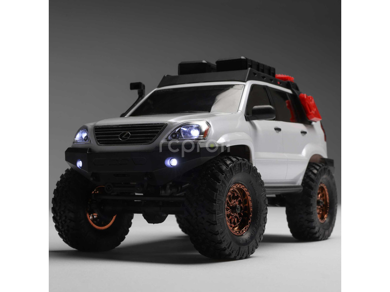 RC auto Axial SCX24 Lexus GX 470 1:24 4WD RTR, strieborná