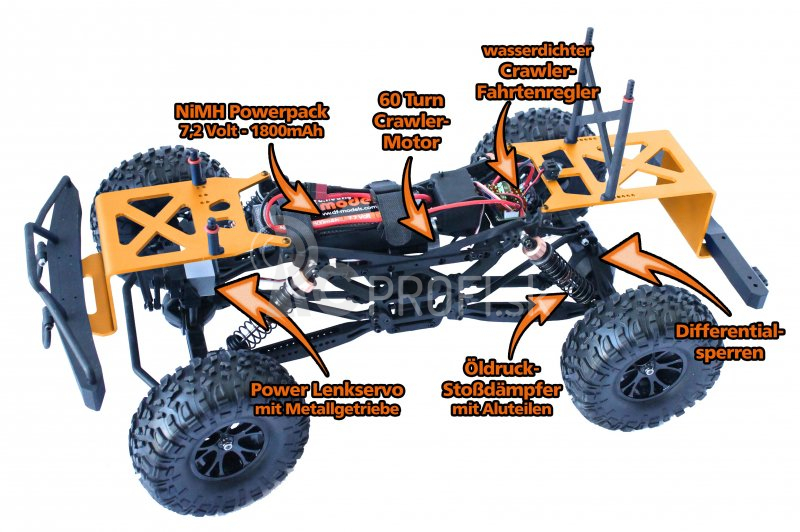 RC auto DF-4J XXL Crawler 2020, kamufláž