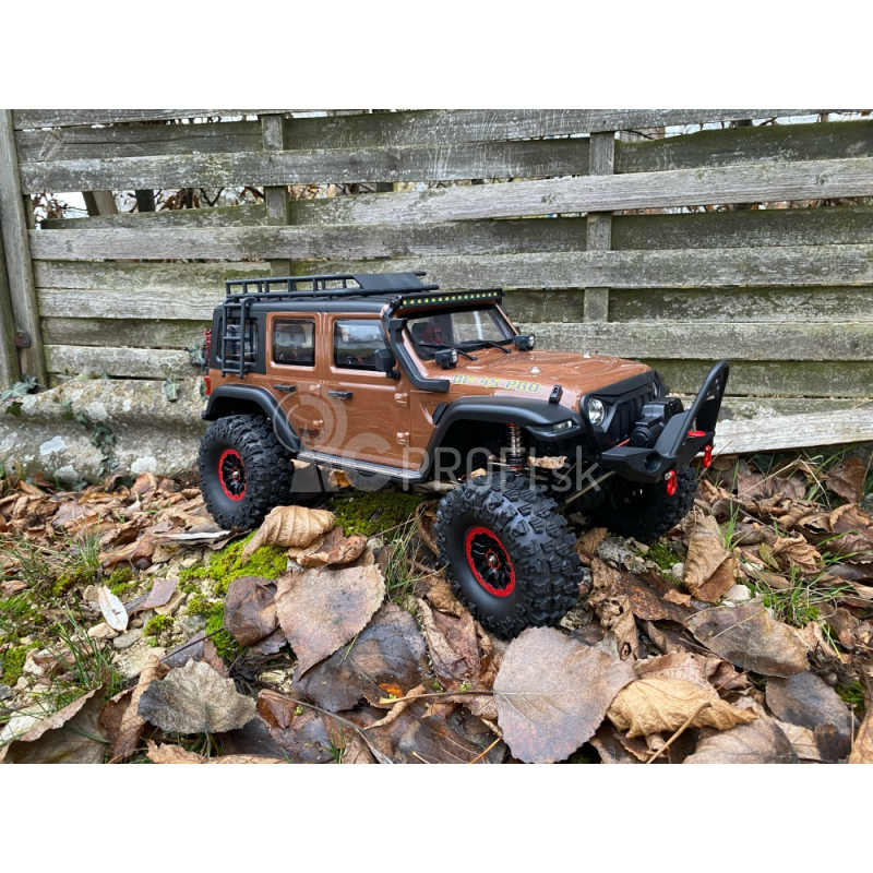 RC auto DF-4S PRO Crawler 313 mm 1:10, hnedá