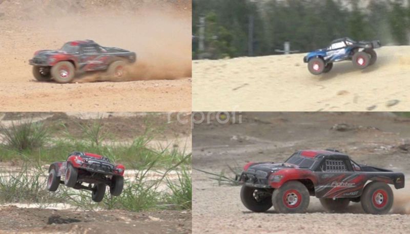 RC auto Fighter Pro Short Course Truck, modré