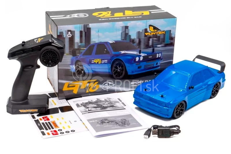 RC auto FUNTEK GT16E modrá