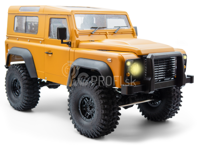 RC auto Land Rover Defender 90 1:10, oranžová