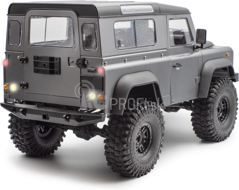 RC auto Land Rover Defender 90 1:10, sivá