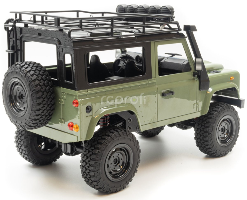 RC auto Land Rover Defender T98 V2 1/12, zelená + náhradná batéria