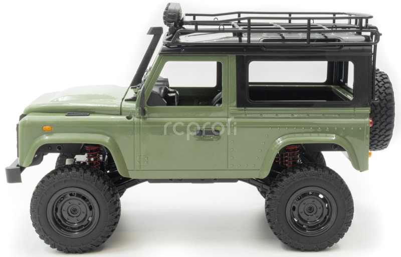 RC auto Land Rover Defender T98 V2 1/12, zelená + náhradná batéria