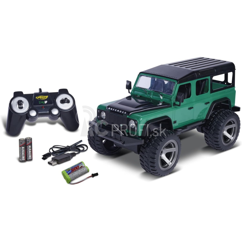 RC auto Land Rover Defender, zelená