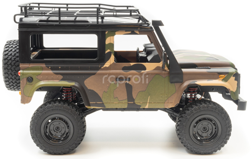 RC auto Land Rover Trail V2 1/12 RTR 4WD, kamufláž + náhradná batéria