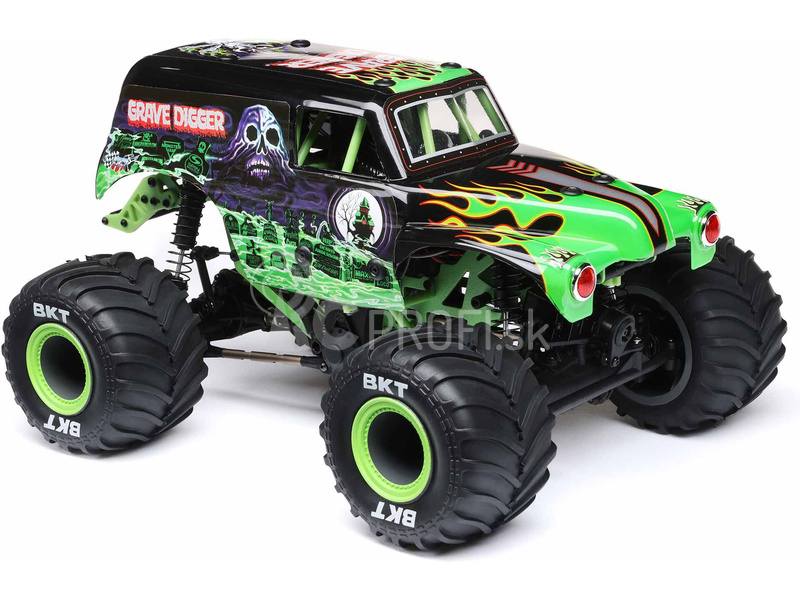 RC auto Losi Mini LMT 1:18 4WD RTR Grave Digger