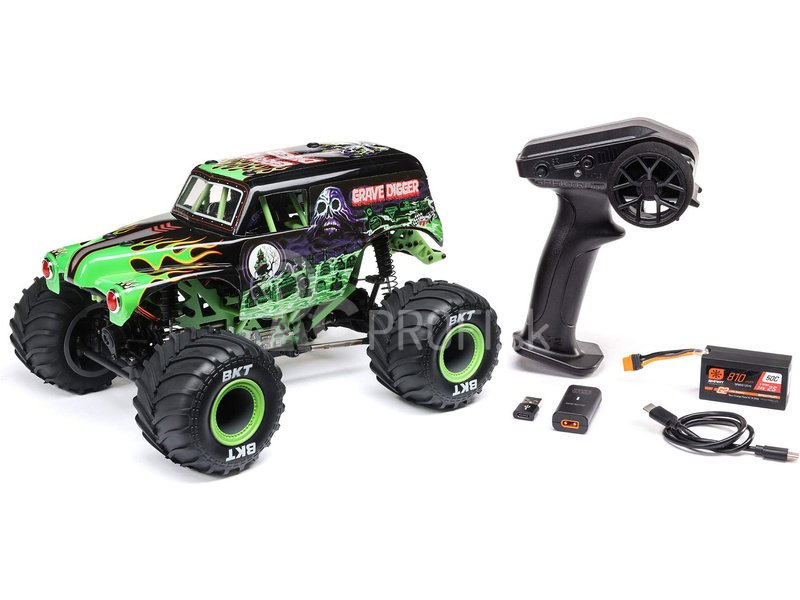 RC auto Losi Mini LMT 1:18 4WD RTR Grave Digger