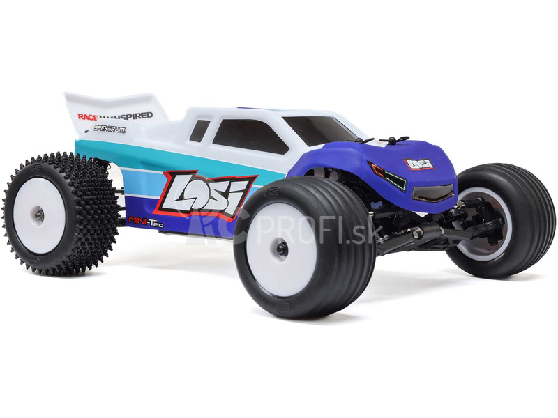 RC auto Losi Mini-T 2.0 V2 Brushless 1:18 RTR, modré