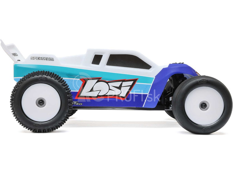 RC auto Losi Mini-T 2.0 V2 Brushless 1:18 RTR, modré