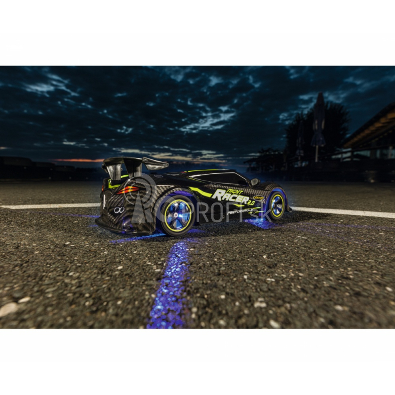 RC auto Night Racer 2.0, žltá