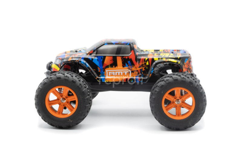 RC auto RMT Dominator Monster, oranžová + náhradná batéria