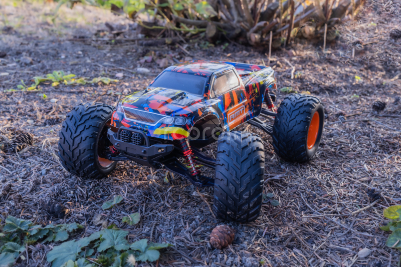 RC auto RMT Dominator Monster, oranžová + náhradná batéria