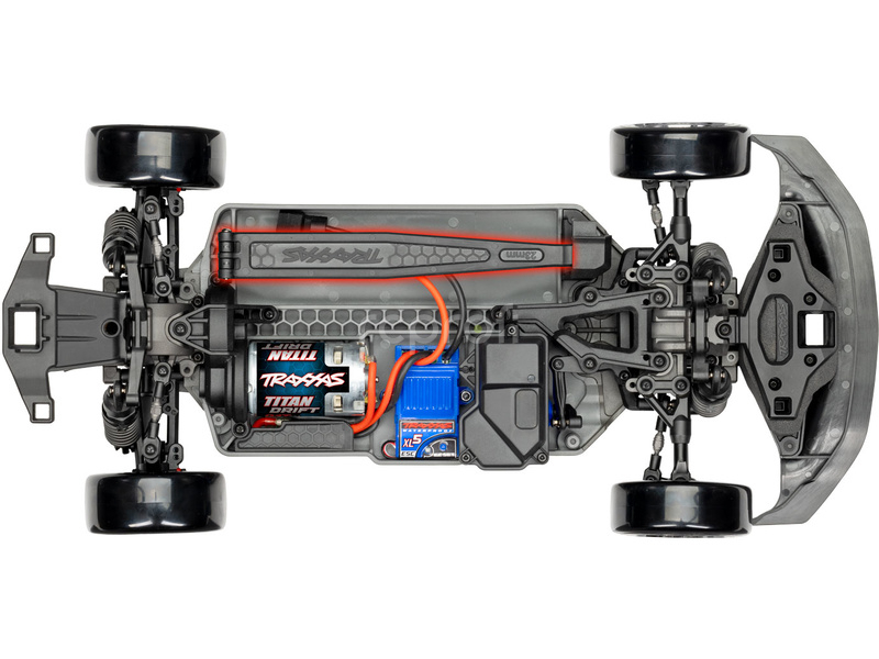 RC auto Traxxas 4-Tec Drift Ford Mustang 1:10 RTR, červené