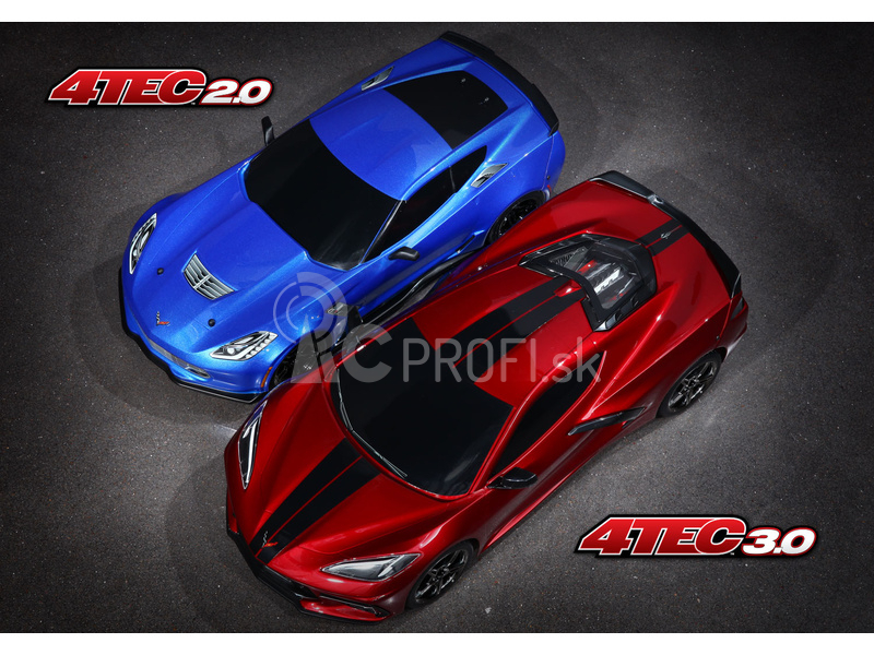 RC auto Traxxas Chevrolet Corvette Stingray 1:10 RTR, červená