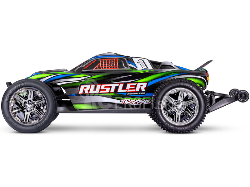 RC auto Traxxas Rustler 1:10 BL-2s RTR, červené