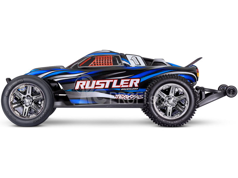 RC auto Traxxas Rustler 1:10 BL-2s RTR, červené