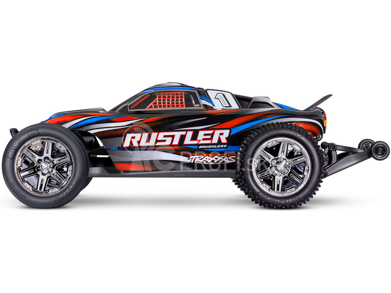 RC auto Traxxas Rustler 1:10 BL-2s RTR, modré