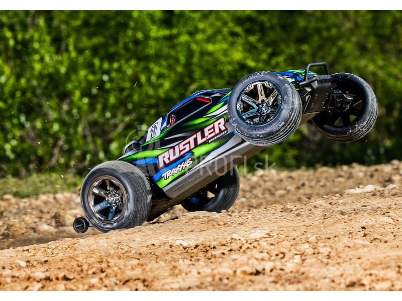 RC auto Traxxas Rustler 1:10 BL-2s RTR, zelené