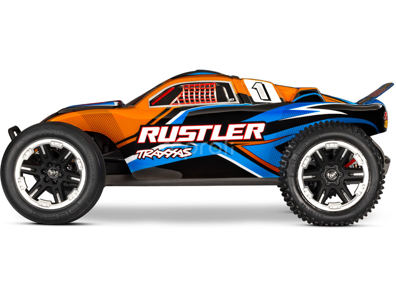 RC auto Traxxas Rustler 1:10 HD RTR, oranžové