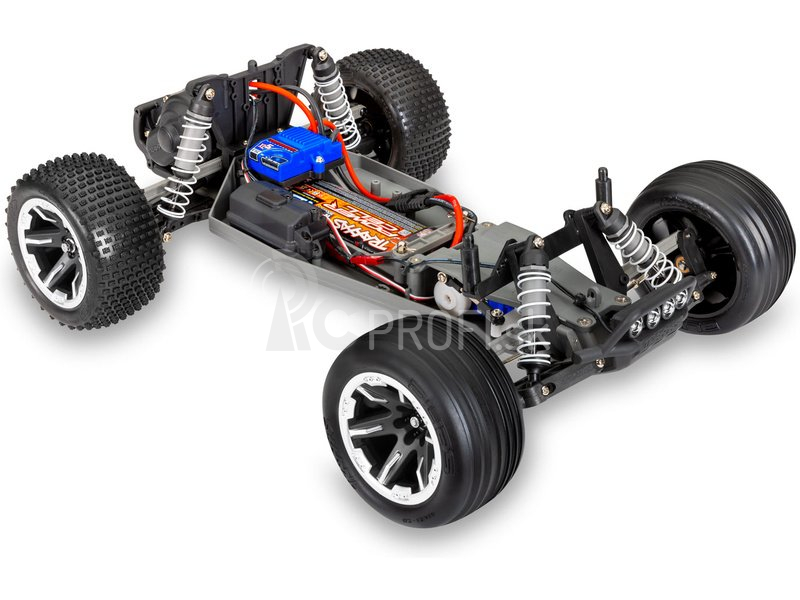 RC auto Traxxas Rustler 1:10 RTR s LED osvetlením, oranžová