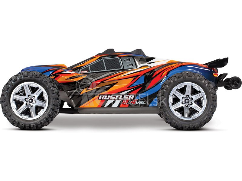 RC auto Traxxas Rustler 1:10 VXL 4WD TQi RTR, Solar Flare