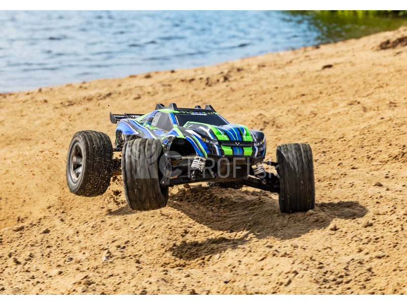 RC auto Traxxas Rustler 1:10 VXL HD 4WD RTR, oranžová