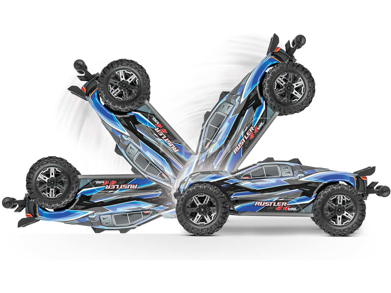 RC auto Traxxas Rustler 1:10 VXL HD 4WD RTR, zelené