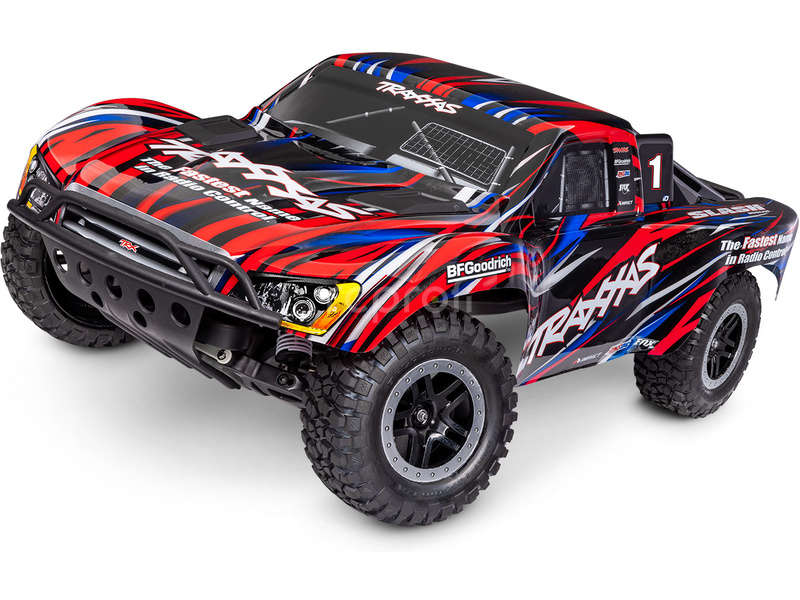 RC auto Traxxas Slash 1:10 BL-2s HD RTR, červené