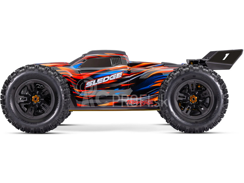 RC auto Traxxas Sledge s pásovými pneumatikami 1:8 RTR, červené