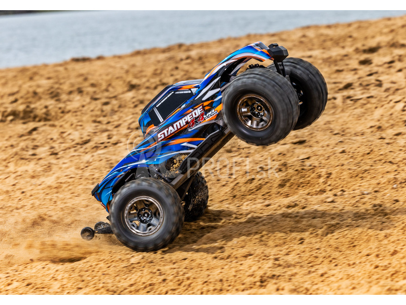 RC auto Traxxas Stampede 1:10 4x4 VXL RTR, červené