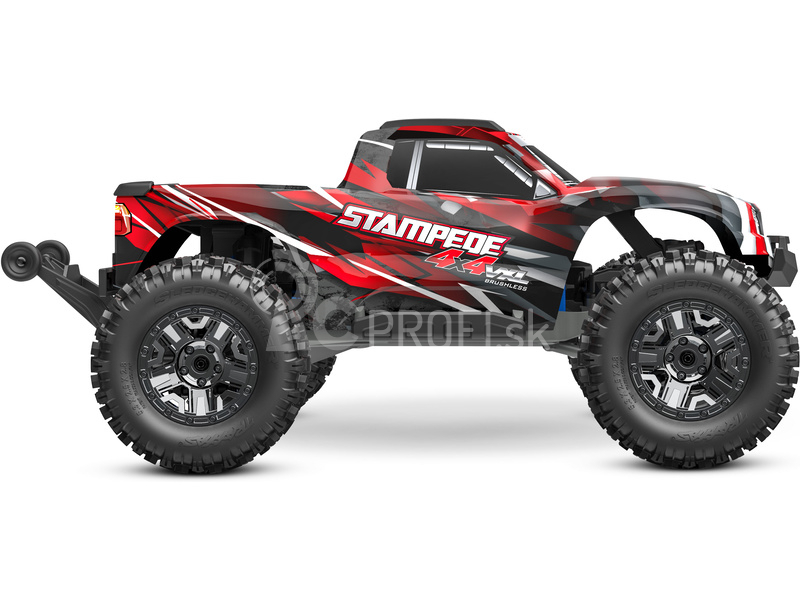 RC auto Traxxas Stampede 1:10 4x4 VXL RTR, červené