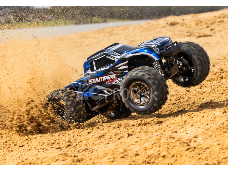 RC auto Traxxas Stampede 1:10 4x4 VXL RTR, červené